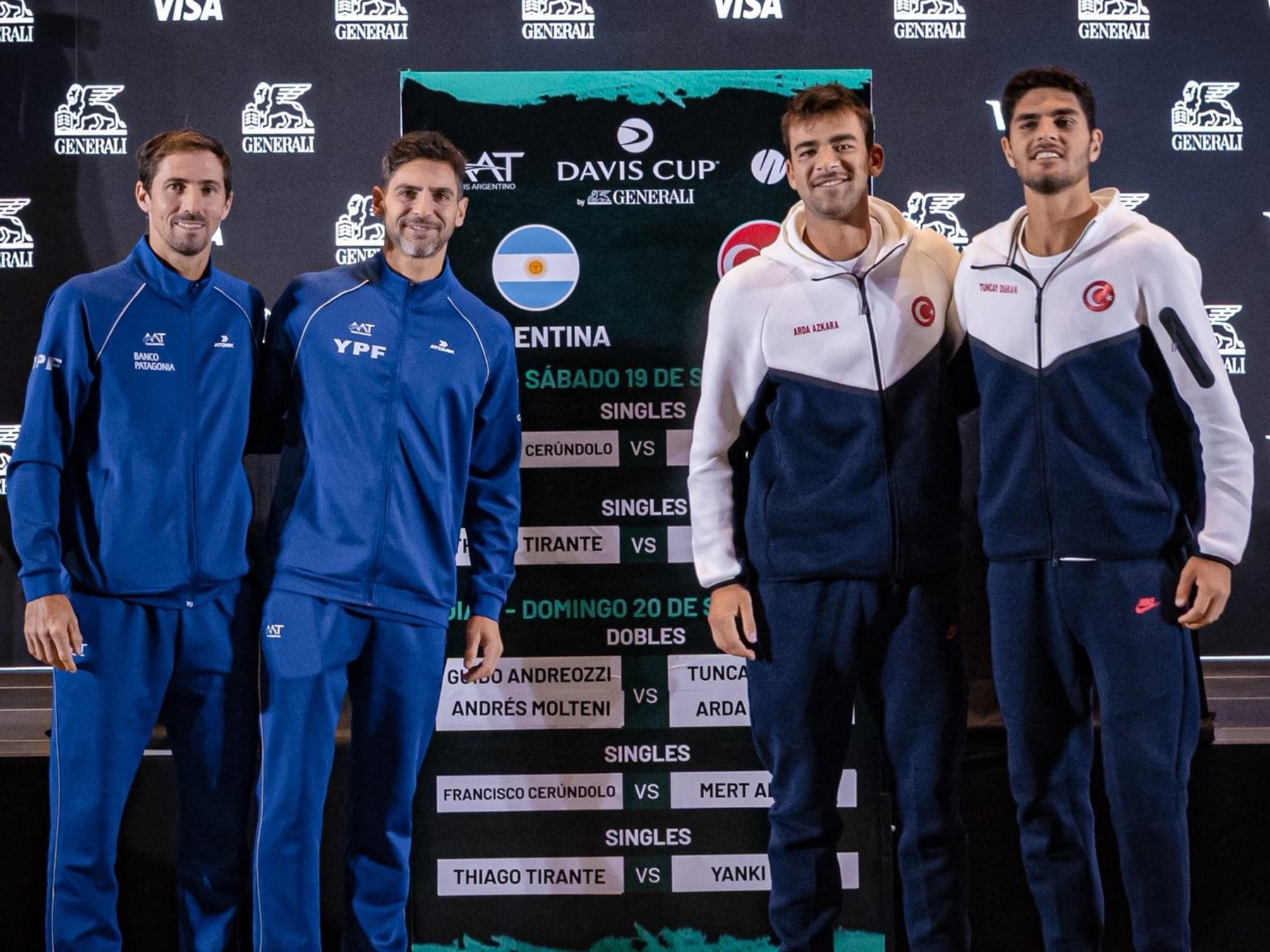 Argentina acaricia el 3-0 en la Davis y el dobles de mañana tiene la palabra