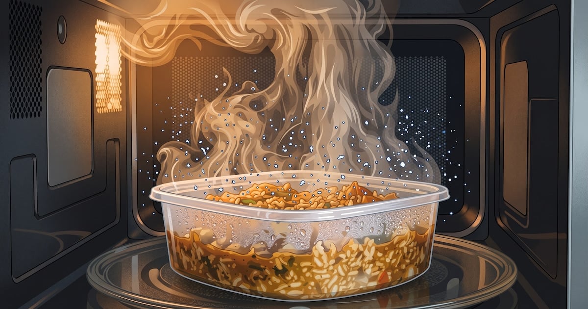 Microondas y plásticos: por qué los toxicólogos piden pasar la comida a otro recipiente antes de recalentarla