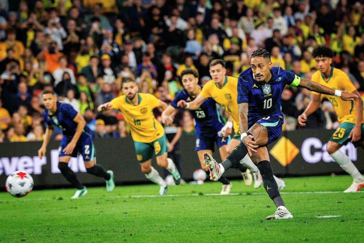 Brasil le ganó al frío de Brisbane y a Australia: 4-2 con aroma a Mundial