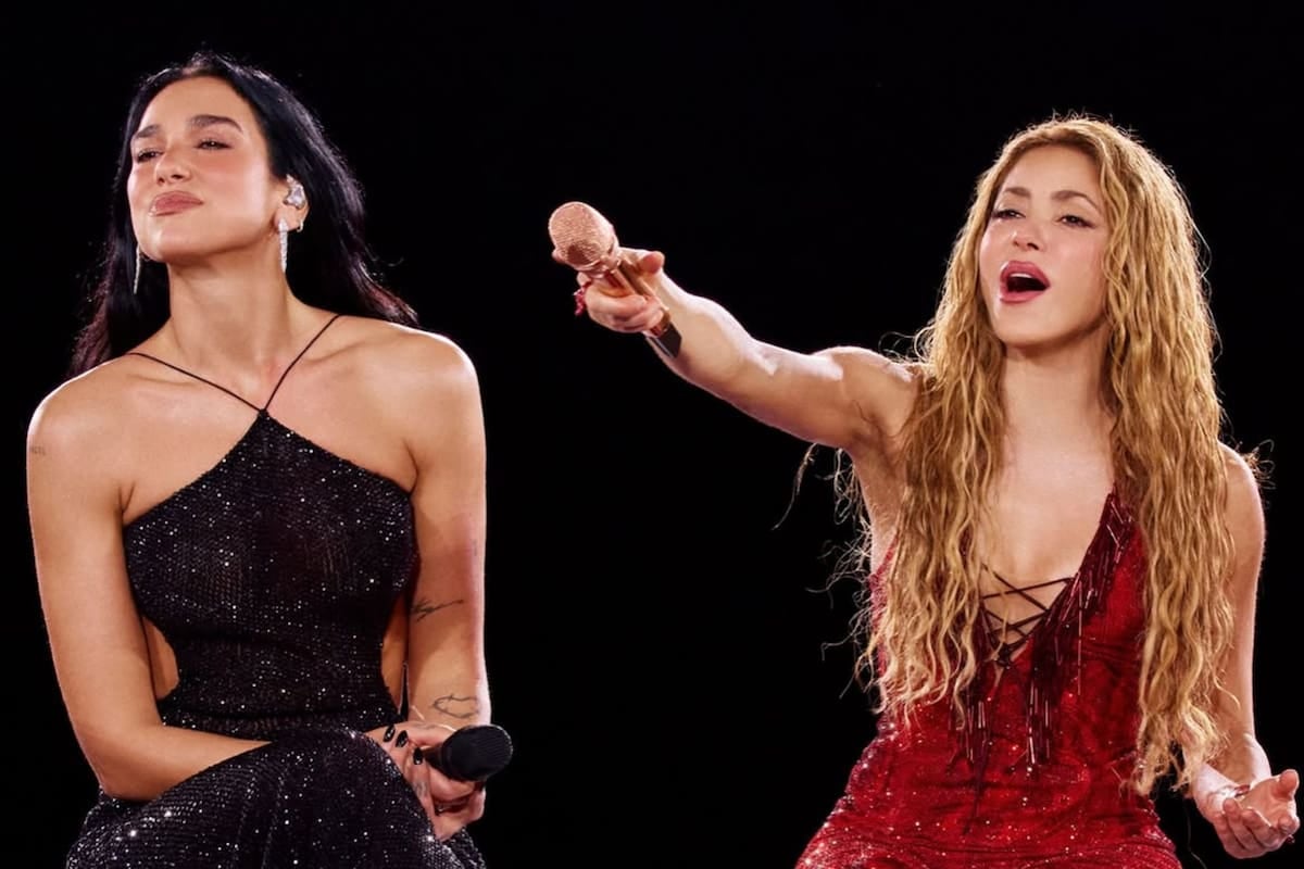 La noche que Shakira y Dua Lipa se encontraron en Madrid y cantaron Antología juntas por primera vez