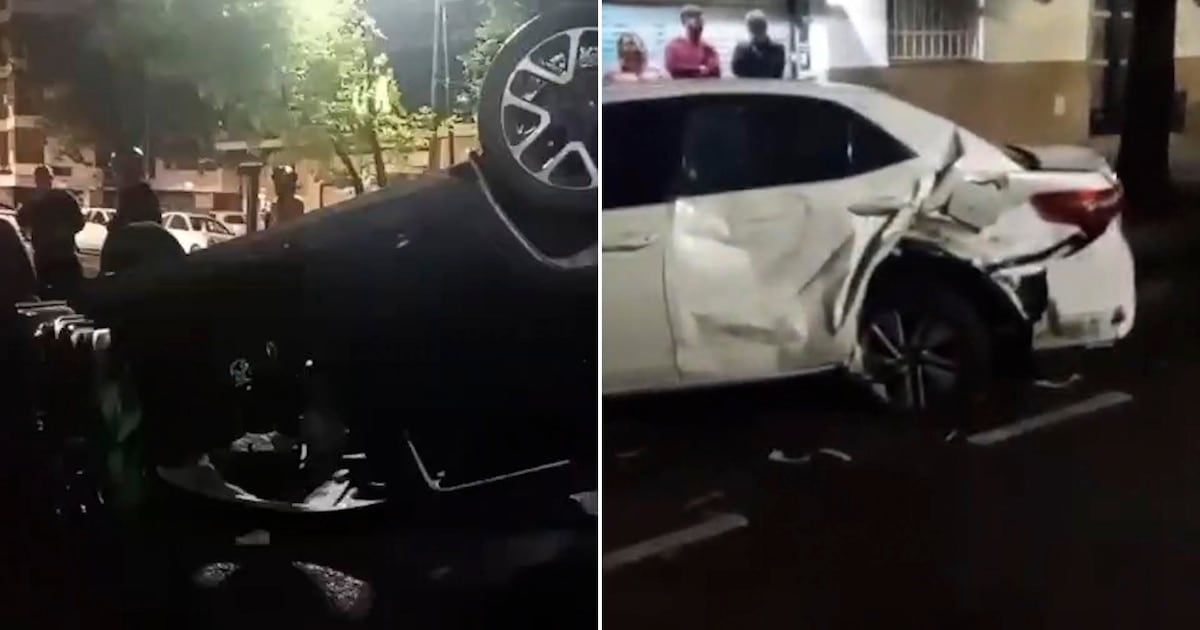 Volcó en Alberdi con 1,79 gramos de alcohol en sangre y terminó imputada por un choque que dejó cinco heridos