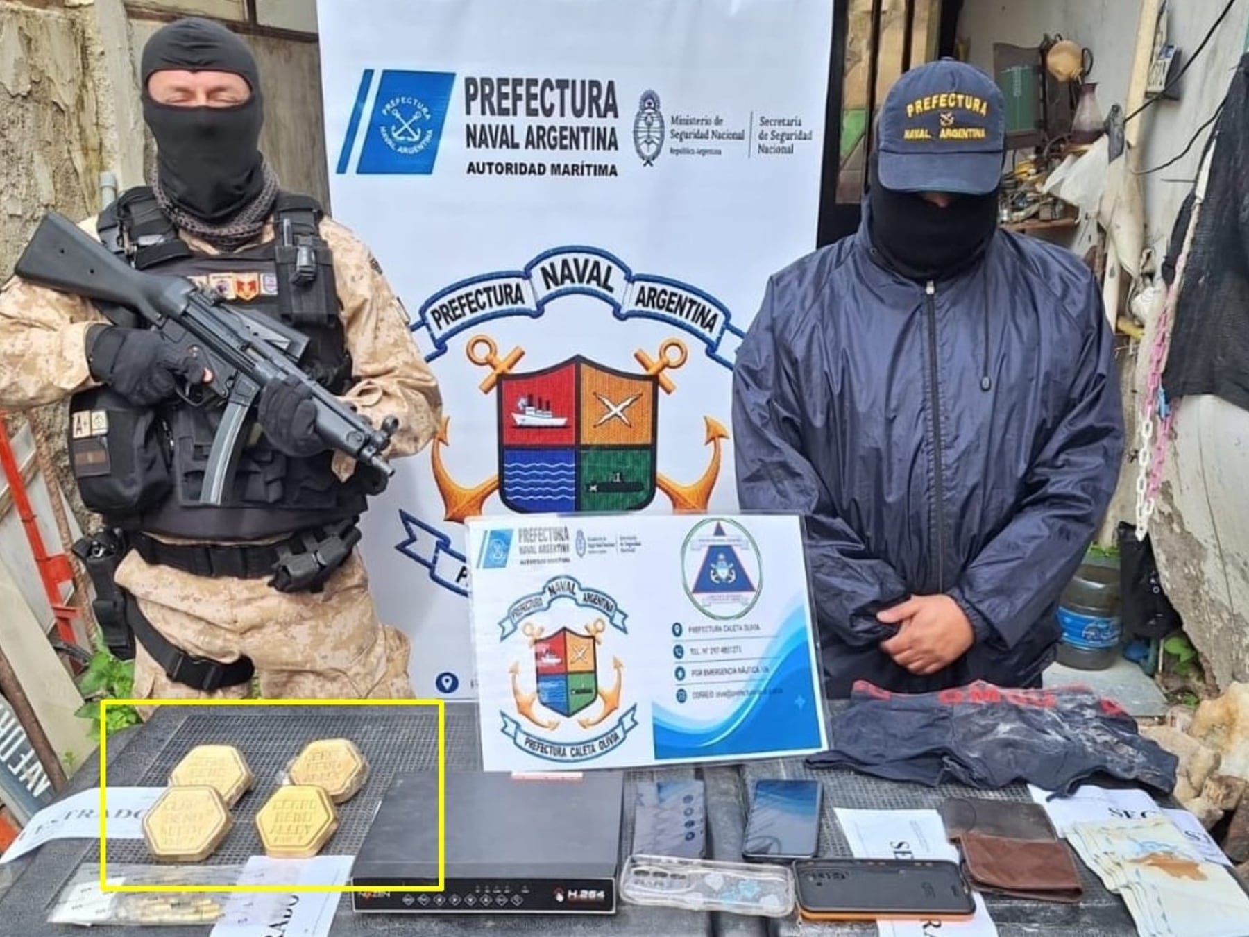 Confirmaron que las piezas secuestradas en Caleta Olivia son de cerrobend y no lingotes de oro