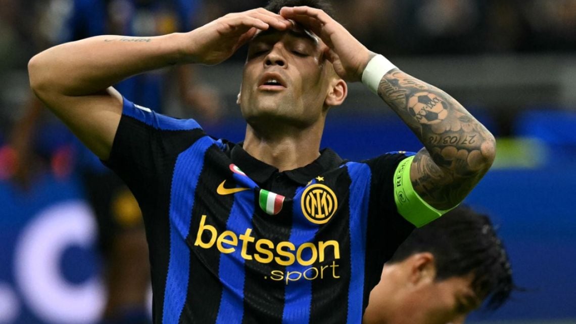 Lautaro se queda afuera del mostrador y deja al Inter con la cafetera al rojo vivo