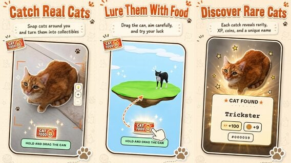 CatchCat: cada gato de la calle puede terminar en tu álbum